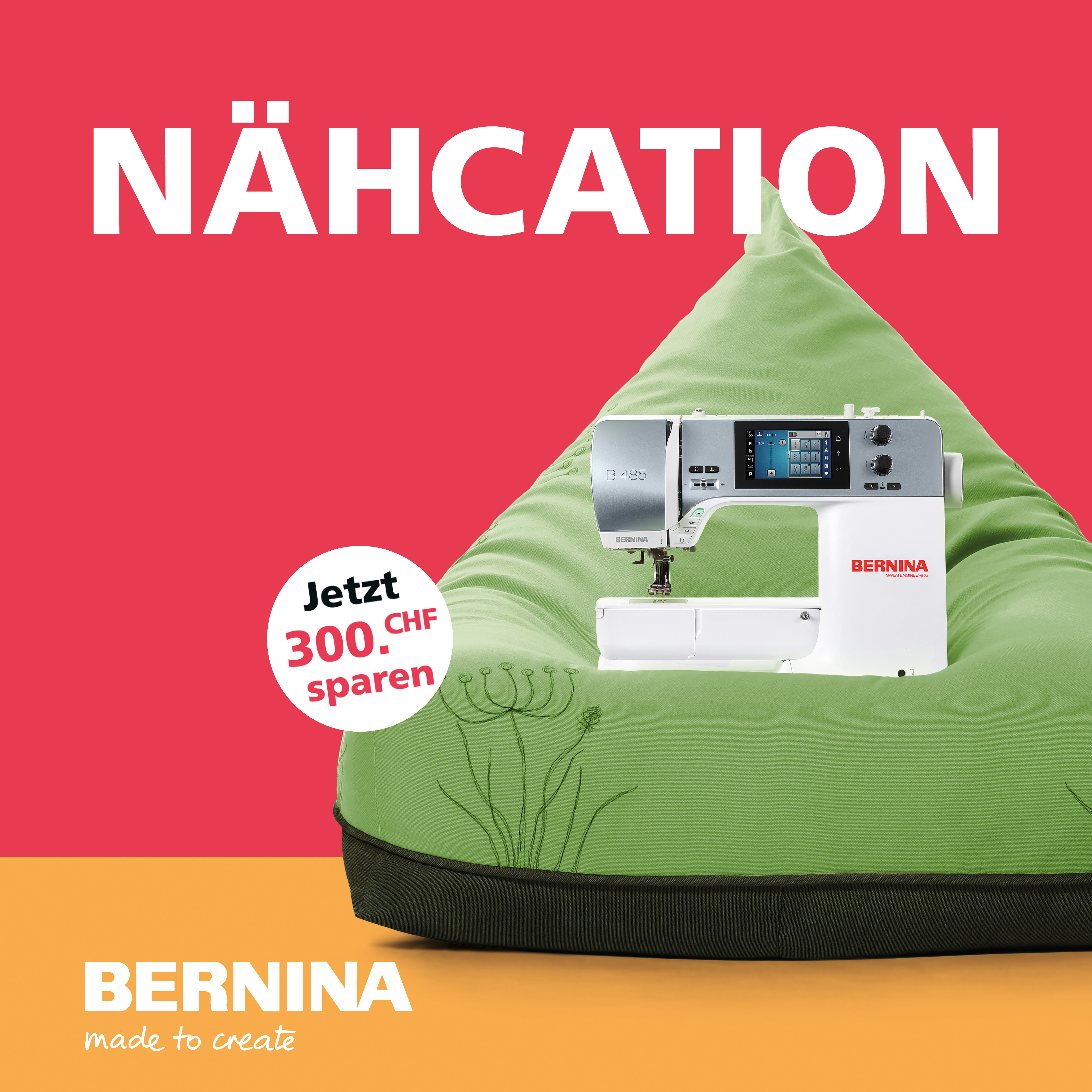 Nähmaschine Bernina 485 Frühlingsaktion